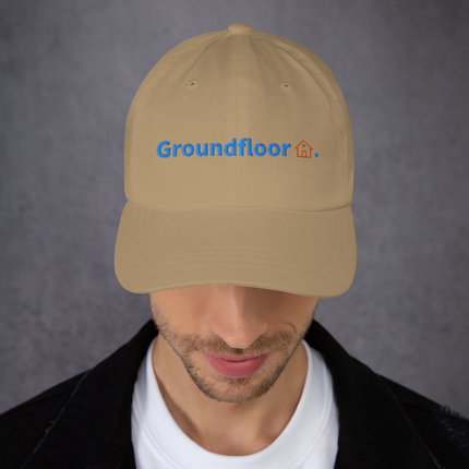 Cyprus Classic Dad Hat Groundfloor with 3 Logos