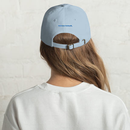 France Classic Dad Hat Real Estate Matching with 3 Logos