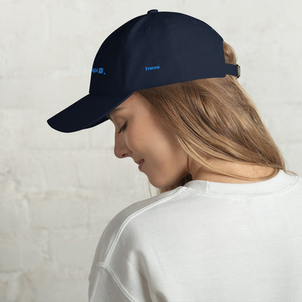 France Classic Dad Hat Real Estate Matching24 with 3 Logos