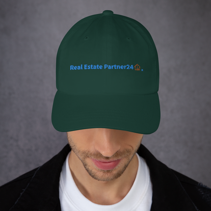 Serbia Classic Dad Hat Real Estate Partner24 with 3 Logos.