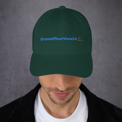 Lithuania Classic Dad Hat GroundfloorView24 with 3 Logos.