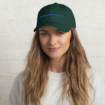 France Classic Dad Hat Real Estate Matching24 with 3 Logos