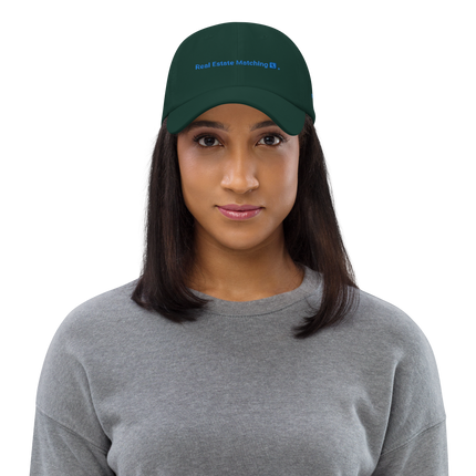 Denmark Classic Dad Hat Real Estate Matching with 3 Logos