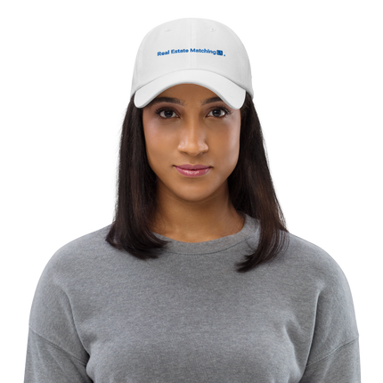 Cyprus Classic Dad Hat Real Estate Matching with 3 Logos