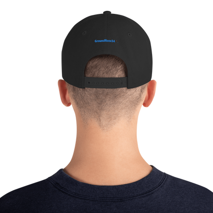Sweden Snapback Hat Groundfloor24 with 3 Logos.