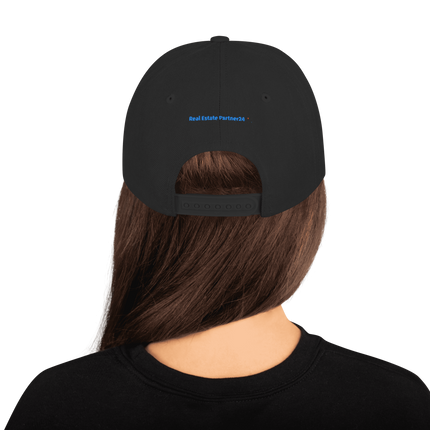 North Macedonia Snapback Hat Real Estate Partner24 with 3 Logos.