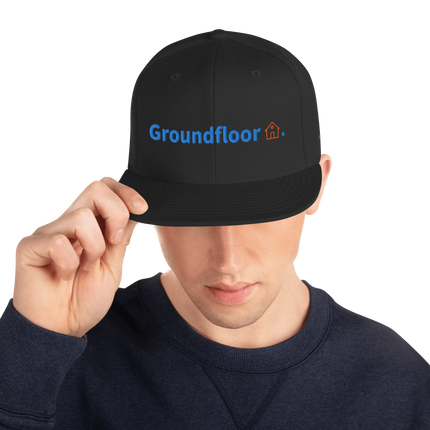 Sweden Snapback Hat Groundfloor with 3 Logos.