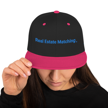 Hungary Snapback Hat Real Estate Matching with 3 Logos