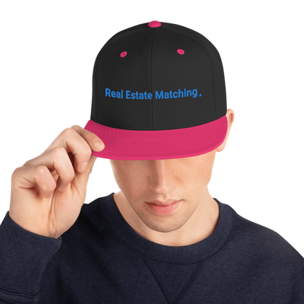 Latvia Snapback Hat Real Estate Matching with 3 Logos