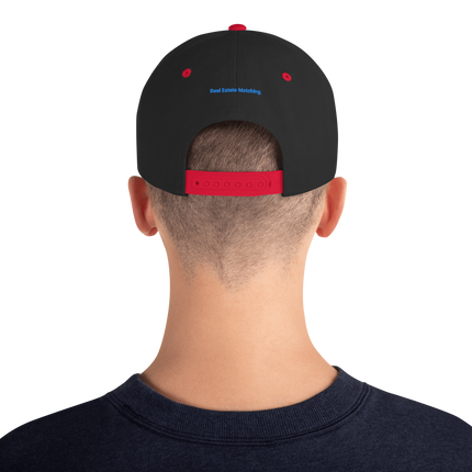 Czech Republic Snapback Hat Real Estate Matching with 3 Logos