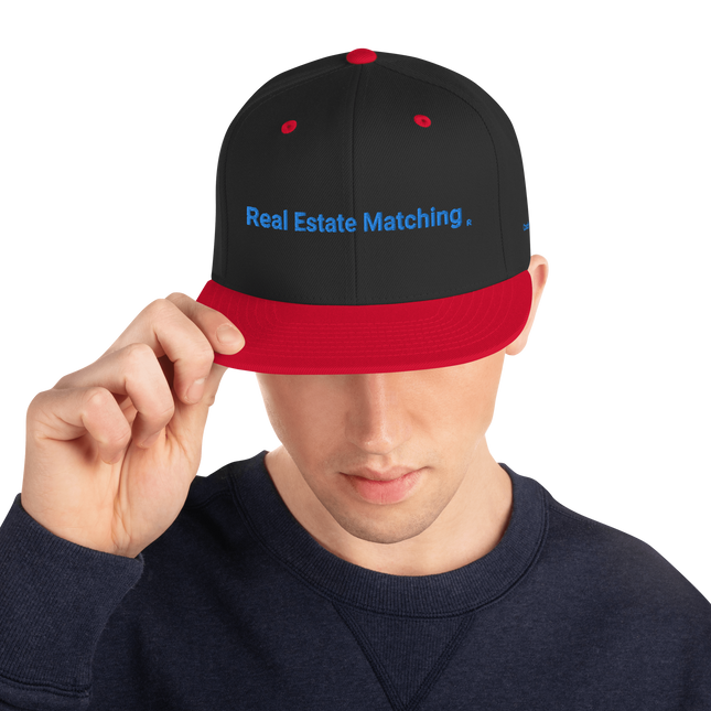 Czech Republic Snapback Hat Real Estate Matching with 3 Logos