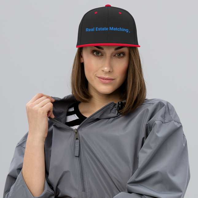 France Snapback Hat Real Estate Matching with 3 Logos