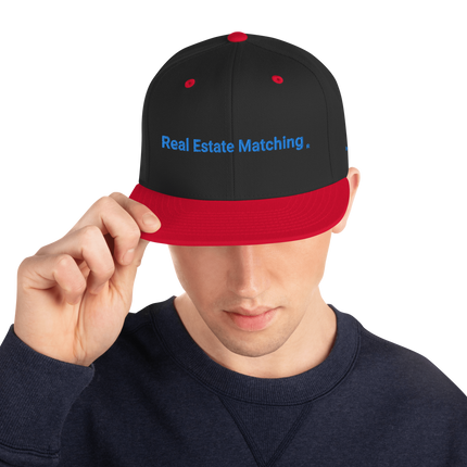 Romania Snapback Hat Real Estate Matching with 3 Logos