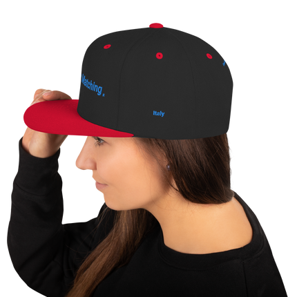 Italy Snapback Hat Real Estate Matching with 3 Logos