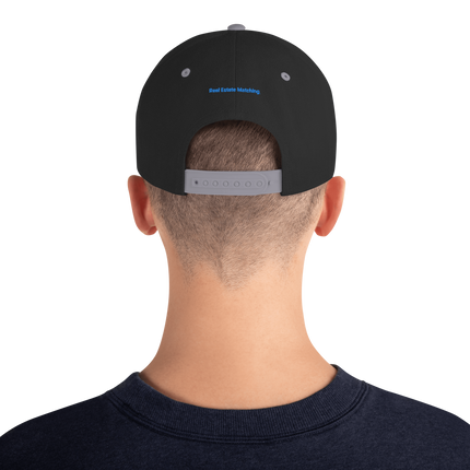 Malta Snapback Hat Real Estate Matching with 3 Logos