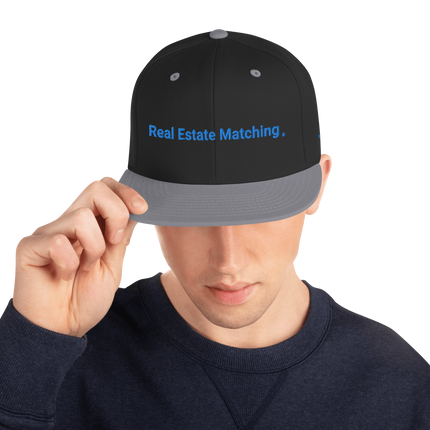 Norway Snapback Hat Real Estate Matching with 3 Logos