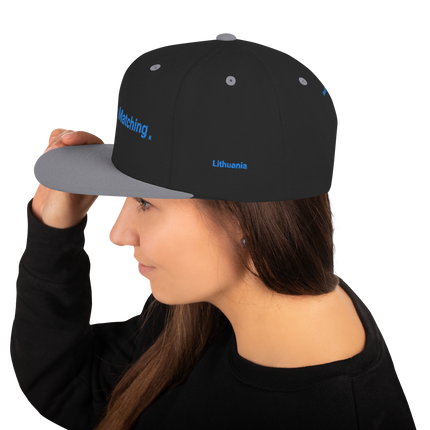 Lithuania Snapback Hat Real Estate Matching with 3 Logos