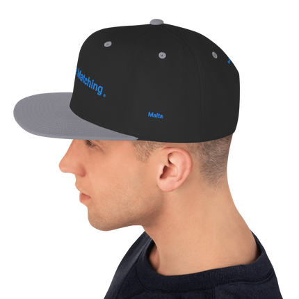 Malta Snapback Hat Real Estate Matching with 3 Logos
