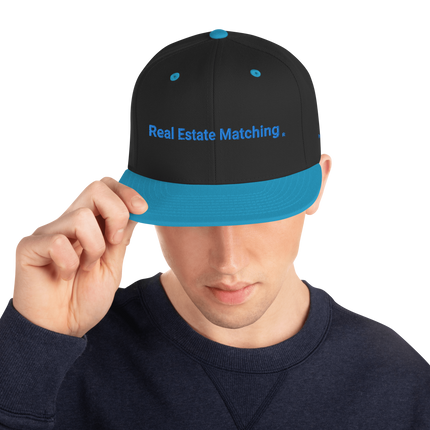 Portugal Snapback Hat Real Estate Matching with 3 Logos