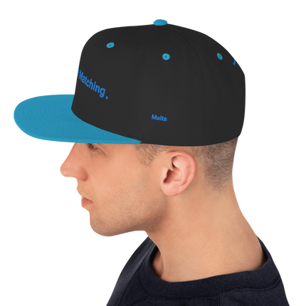 Malta Snapback Hat Real Estate Matching with 3 Logos
