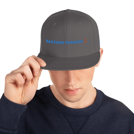 Netherlands Snapback Hat Real Estate Partner24 with 3 Logos.