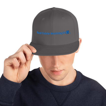 Luxembourg Snapback Hat Real Estate Matching24 with 3 Logos