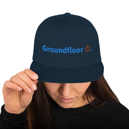 France Snapback Hat Groundfloor with 3 Logos.
