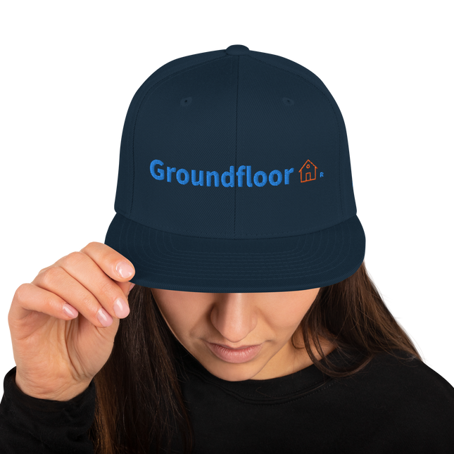 Poland Snapback Hat Groundfloor with 3 Logos.