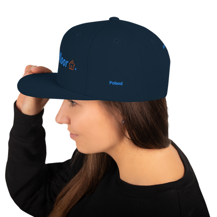 Poland Snapback Hat Groundfloor with 3 Logos.