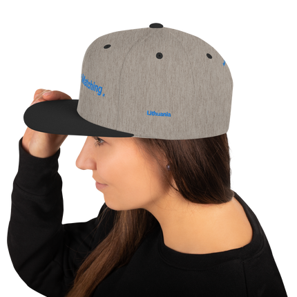 Lithuania Snapback Hat Real Estate Matching with 3 Logos