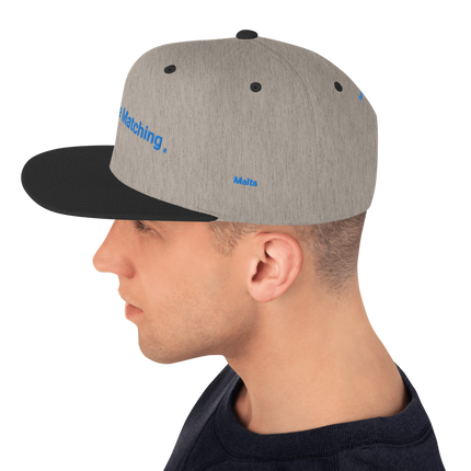 Malta Snapback Hat Real Estate Matching with 3 Logos