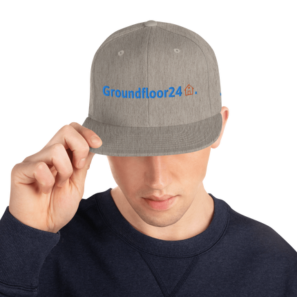 Finland Snapback Hat Groundfloor24 with 3 Logos.