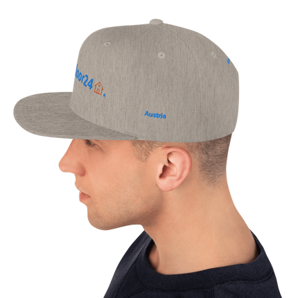 Austria Snapback Hat Groundfloor24 with 3 Logos.