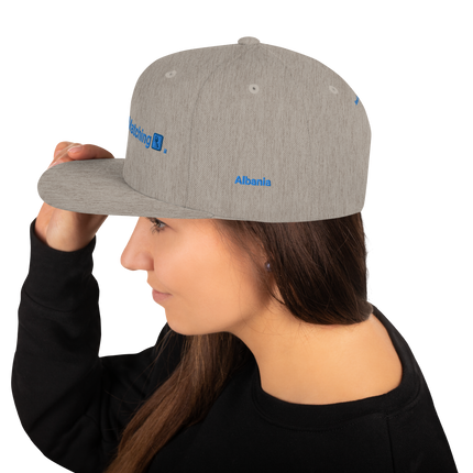 Albania Snapback Hat Real Estate Matching with 3 Logos.