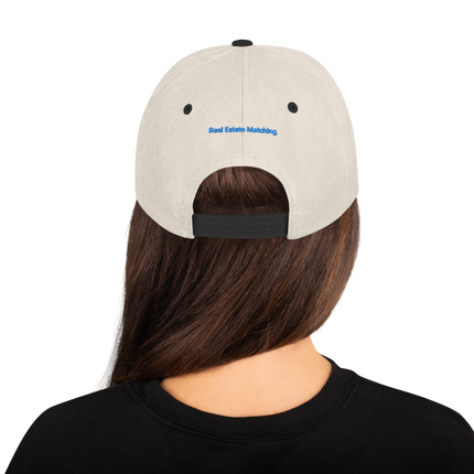 Albania Snapback Hat Real Estate Matching with 3 Logos