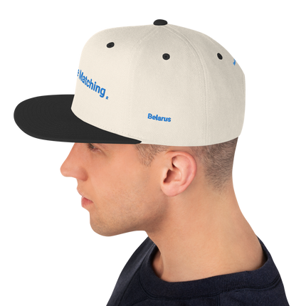 Belarus Snapback Hat Real Estate Matching with 3 Logos