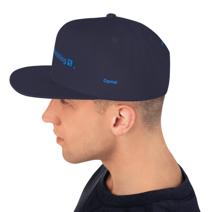 Cyprus Snapback Hat Real Estate Matching with 3 Logos.