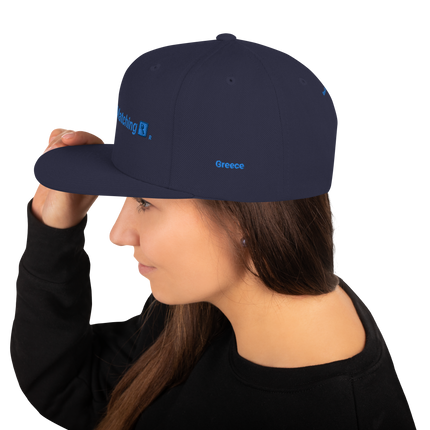 Greece Snapback Hat Real Estate Matching with 3 Logos.