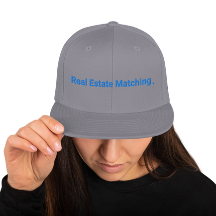 Switzerland Snapback Hat Real Estate Matching with 3 Logos