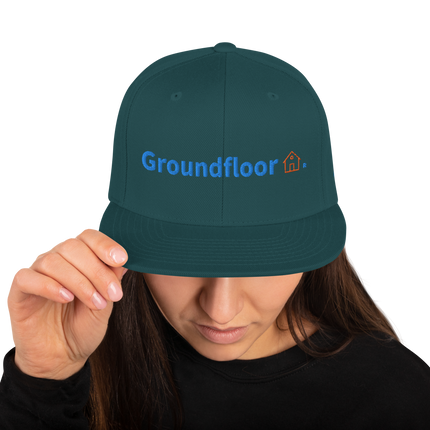 Poland Snapback Hat Groundfloor with 3 Logos.