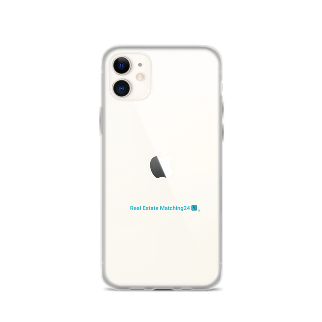 Clear Case for iPhone® with Real Estate Matching24 Logo
