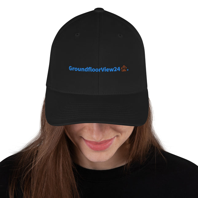 Belarus Structured Cap GroundfloorView24 with 3 Logos.