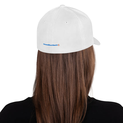 Belarus Structured Cap GroundfloorView24 with 3 Logos.