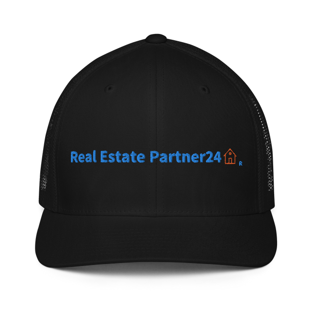Closed-back trucker cap Real Estate Partner24 with Logo.