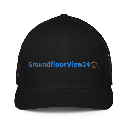 Closed-back trucker cap GroundfloorView24 with Logo.