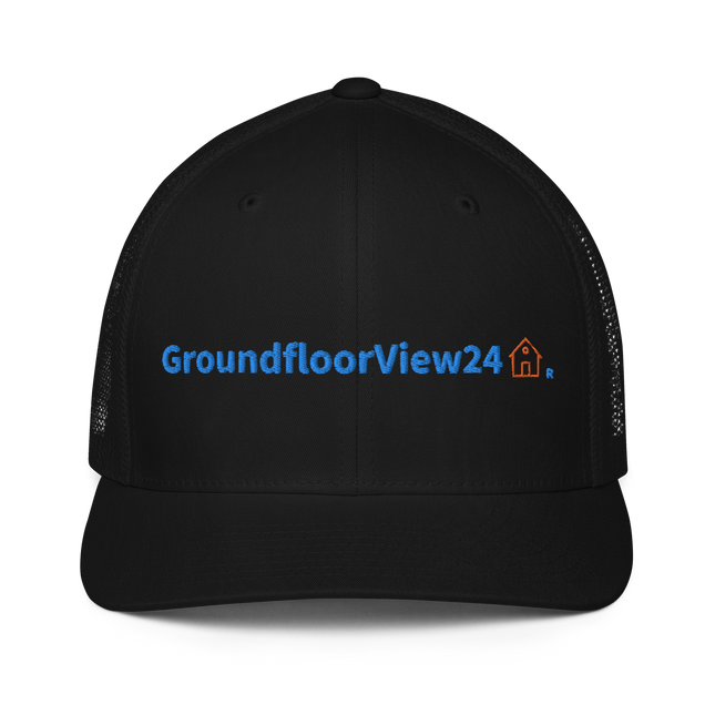 Closed-back trucker cap GroundfloorView24 with Logo.