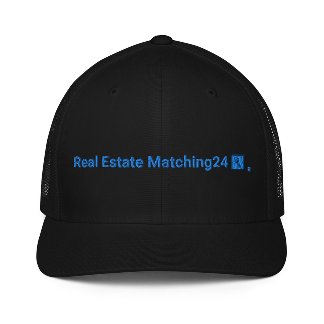 Closed-back trucker cap Real Estate Matching24 with Logo.