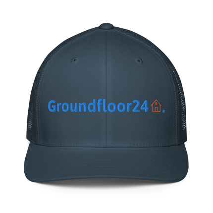 Closed-back trucker cap Groundfloor24 with Logo.