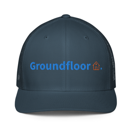 Closed-back trucker cap Groundfloor24 with Logo.