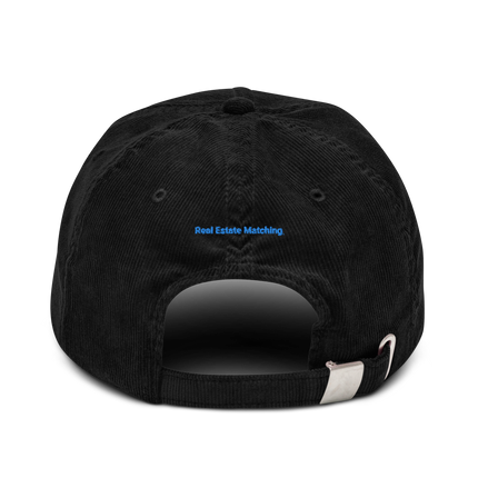 Netherlands Corduroy Hat Real Estate Matching with 3 Logos